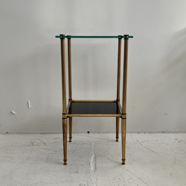 Mid Century French gilt brass side table  image