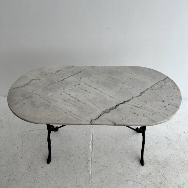late 19th Century iron and marble French table  image