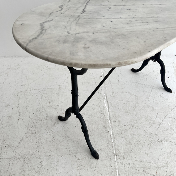 late 19th Century iron and marble French table  image