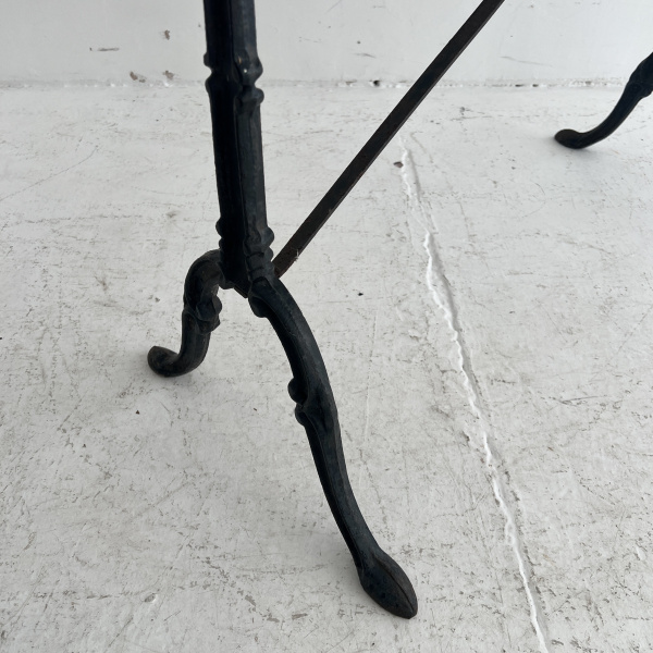 late 19th Century iron and marble French table  image