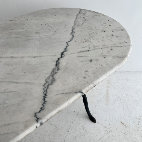 late 19th Century iron and marble French table  image