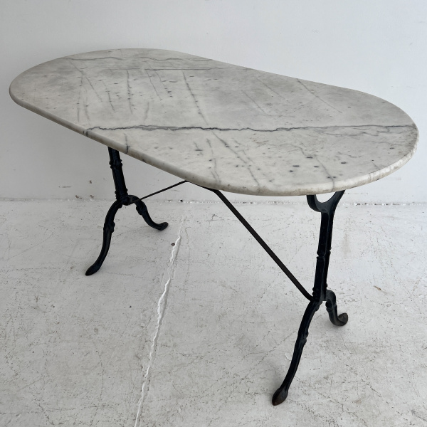 late 19th Century iron and marble French table  image