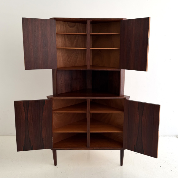 A 1960s Danish rosewood corner cabinet  image