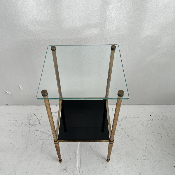 Mid Century French gilt brass side table  image