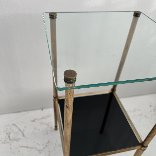 Mid Century French gilt brass side table  image