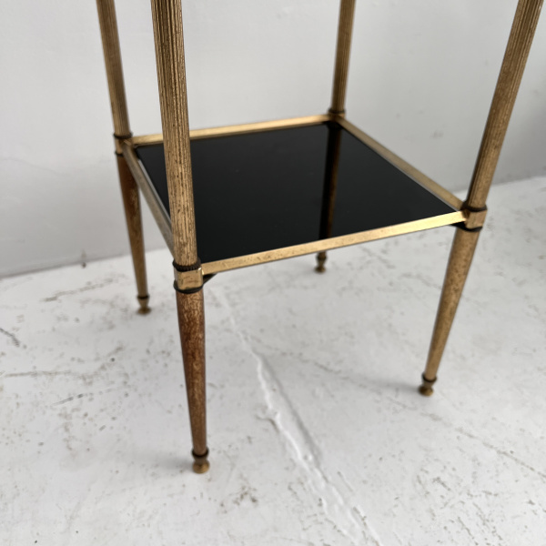 Mid Century French gilt brass side table  image