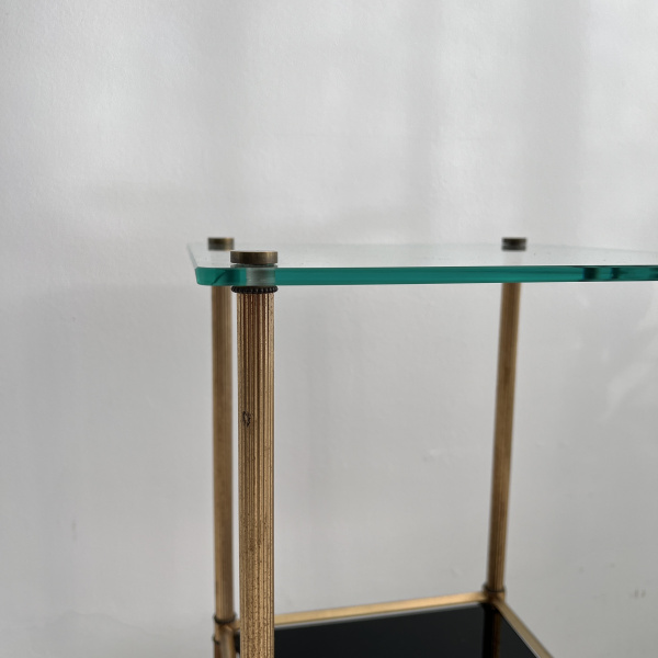 Mid Century French gilt brass side table  image