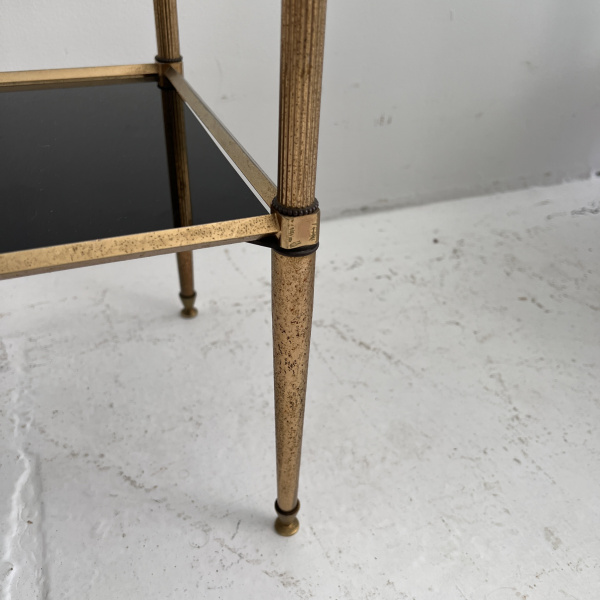 Mid Century French gilt brass side table  image