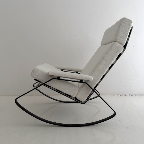 1960s William Plunkett Reigate rocking chair and footstool image