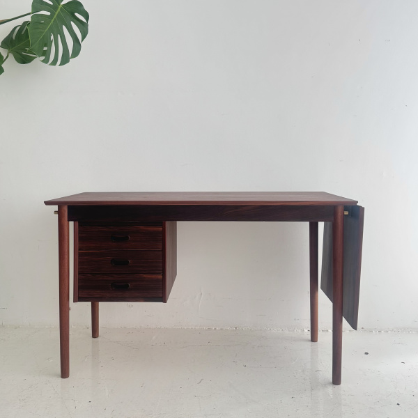 1950s Danish rosewood mid century extending desk image