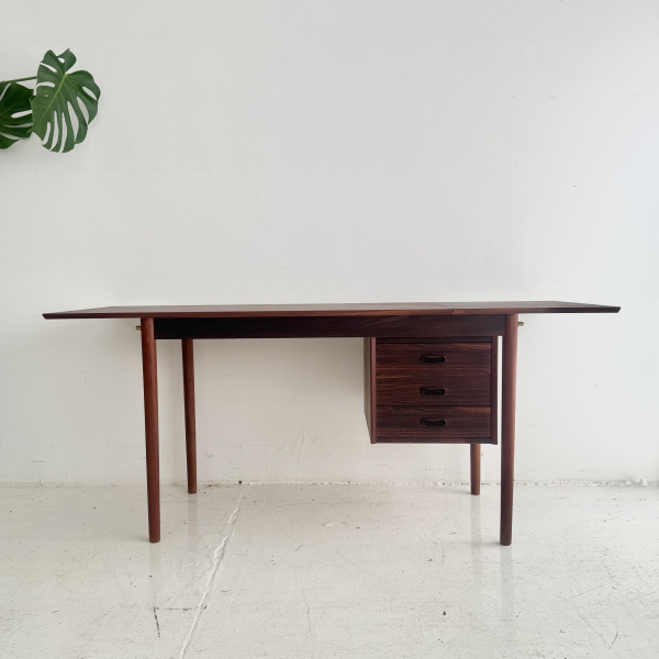 1950s Danish rosewood mid century extending desk image