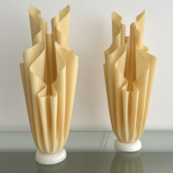 A pair of french Athena lamps by Georgia Jacob image