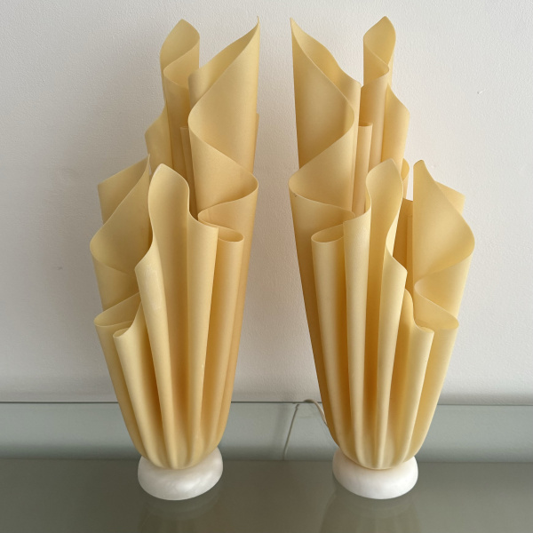 A pair of french Athena lamps by Georgia Jacob image