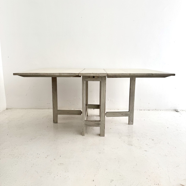 19th Century Swedish Country Gate Legged Drop Leaf Table image