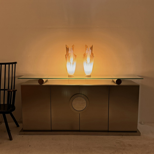 A pair of french Athena lamps by Georgia Jacob image