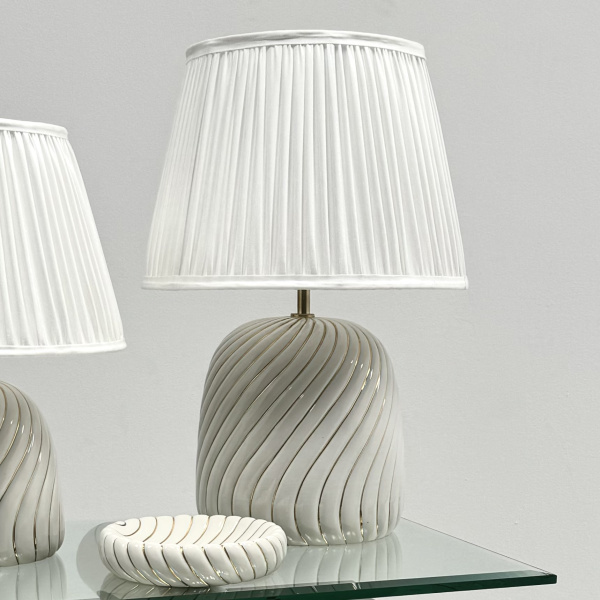 A large Tommaso Barbi ceramic and gold table lamp  image