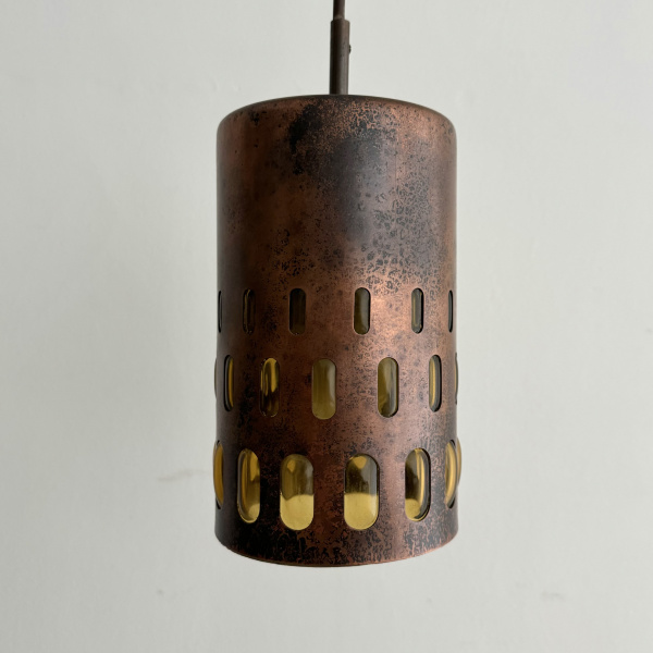 Nanny Still copper and glass 1960s pendant light for Raak  image