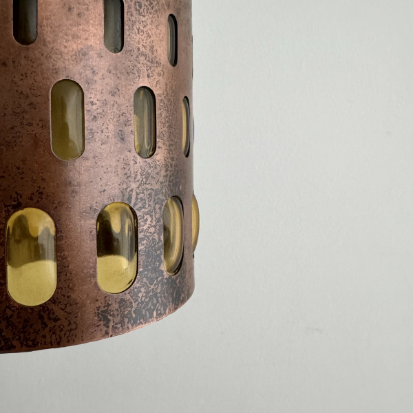 Nanny Still copper and glass 1960s pendant light for Raak  image