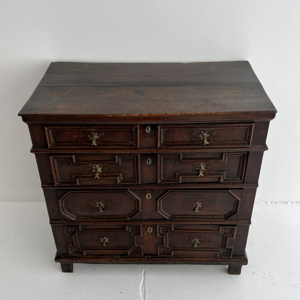 A Late 17th Century English Oak Chest of Drawers image