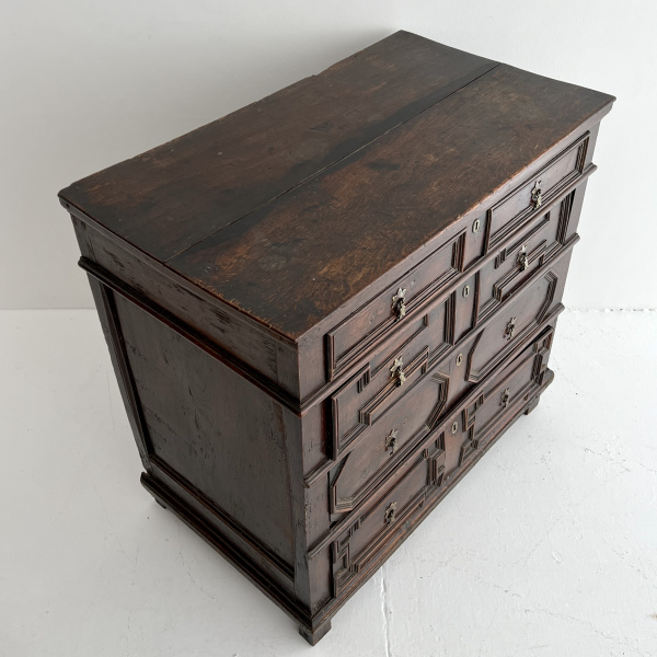 A Late 17th Century English Oak Chest of Drawers image