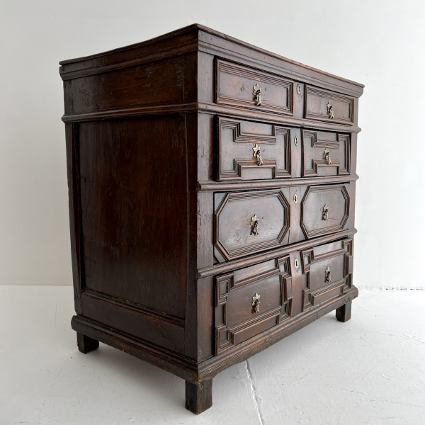 A Late 17th Century English Oak Chest of Drawers image
