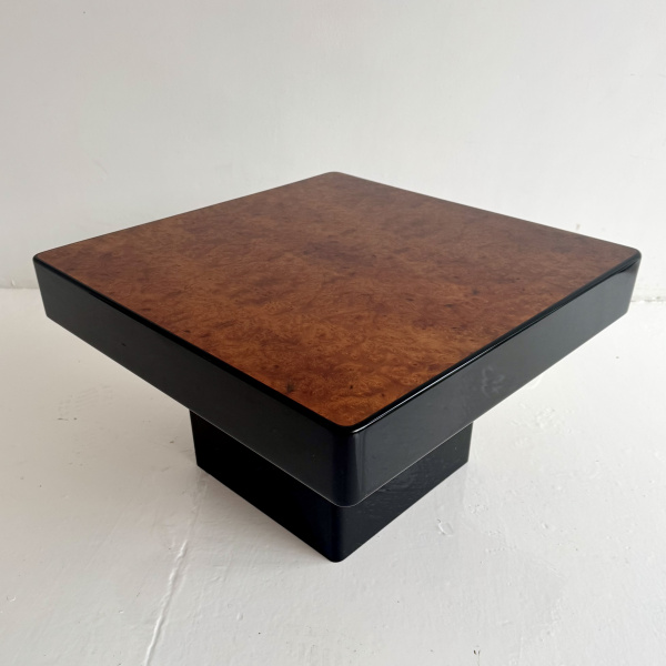 1970s Paul Michel for Roche Bobois high gloss burr table  image