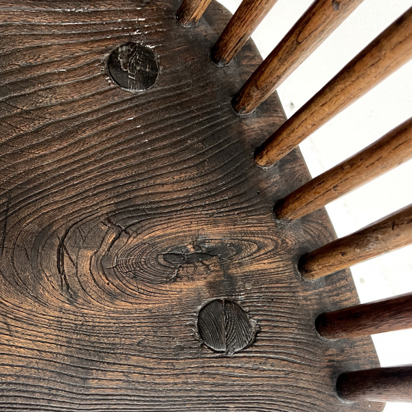 An 18th Century Welsh Lobster-pot comb-back stick chair  image