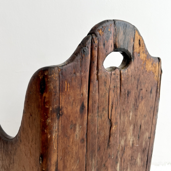 19th century English Pine Childs settle chair  image