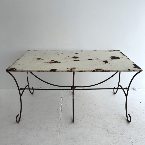 A large Mid-Century French Garden Table  image