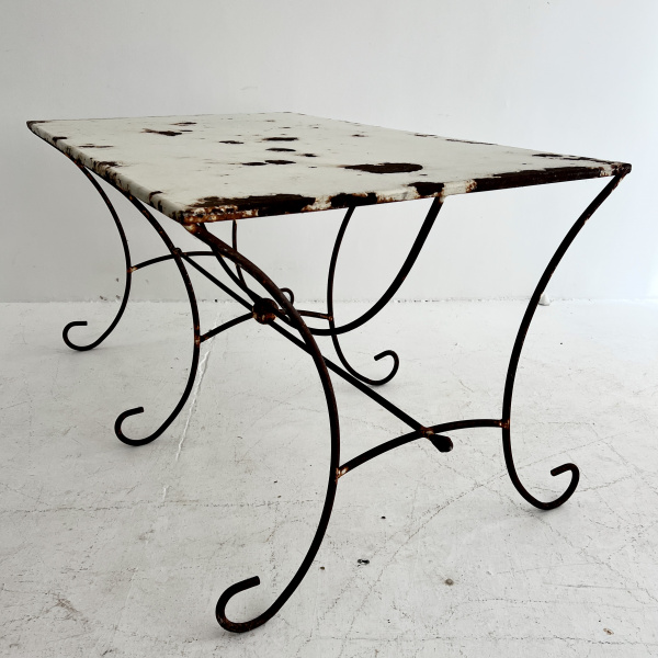 A large Mid-Century French Garden Table  image