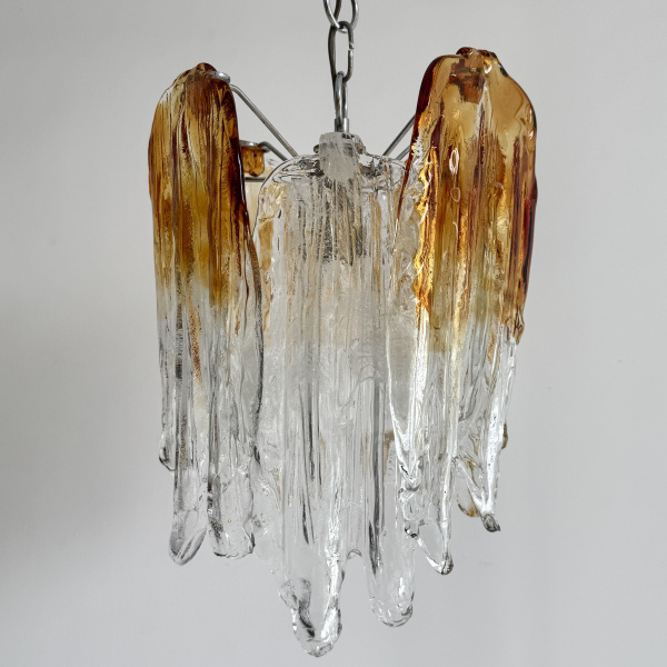 A 1960s Italian Mazzega Murano Flames chandelier  image