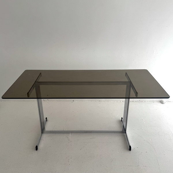 A 1970s Pieff Lisse chromed steel dining set  image