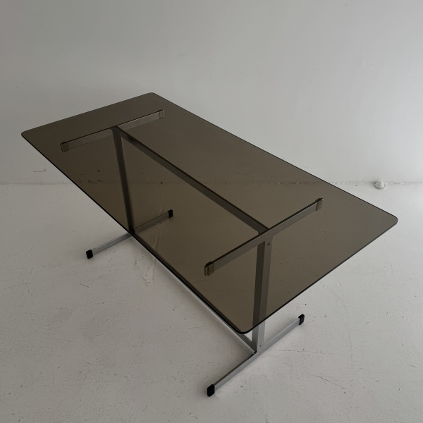 A 1970s Pieff Lisse chromed steel dining set  image
