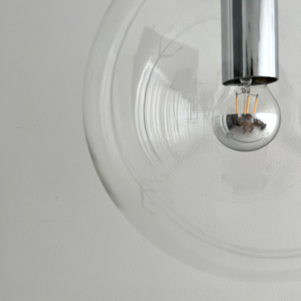 OTT International glass and chrome pendant lights  image