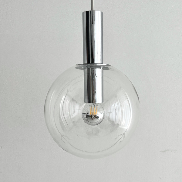 OTT International glass and chrome pendant lights  image