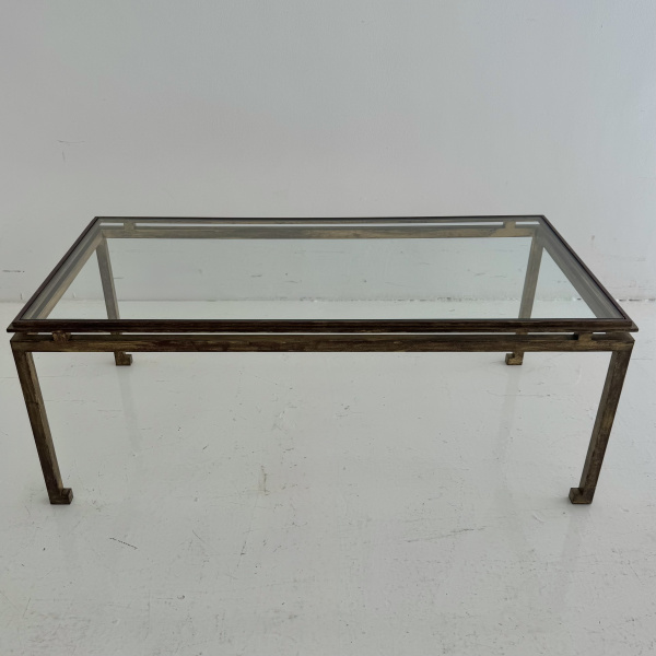 A 1950s French gilt bronze Maison Ramsay coffee table image