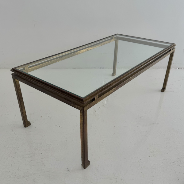A 1950s French gilt bronze Maison Ramsay coffee table image