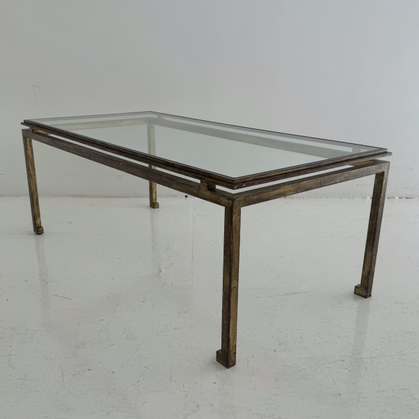 A 1950s French gilt bronze Maison Ramsay coffee table image