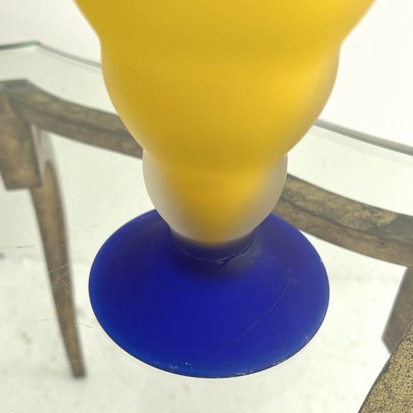 A pair of 1980s Post Modern Murano vases by Michielotto  image