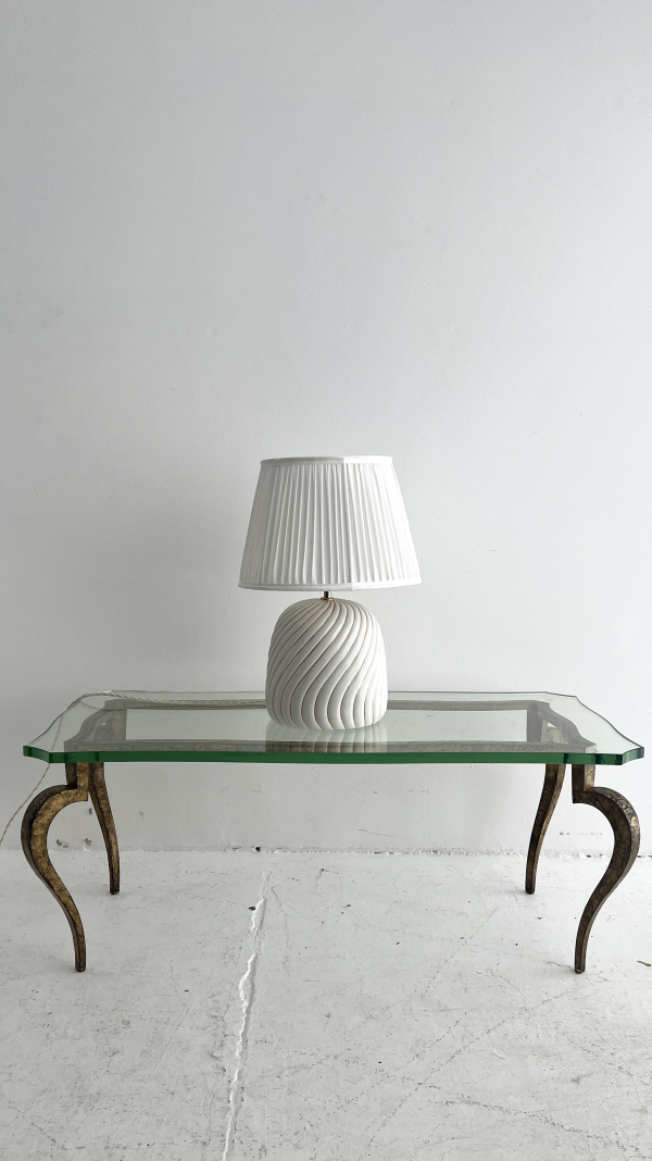 A large Tommaso Barbi ceramic and gold table lamp  image
