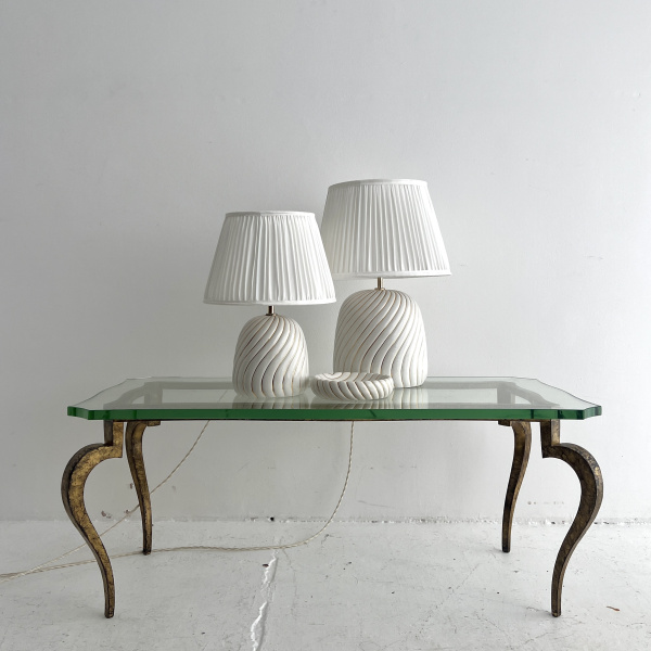 A large Tommaso Barbi ceramic and gold table lamp  image