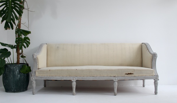 Gustavian 3 seat Sofa  image