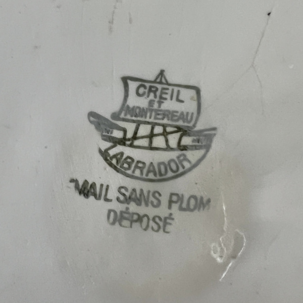 A Large 19th century Creil et Montereau Jug image