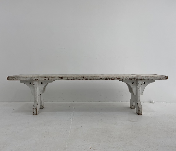 19th Gothic Style Pine Bench  image