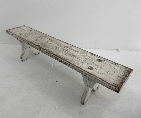 19th Gothic Style Pine Bench  image