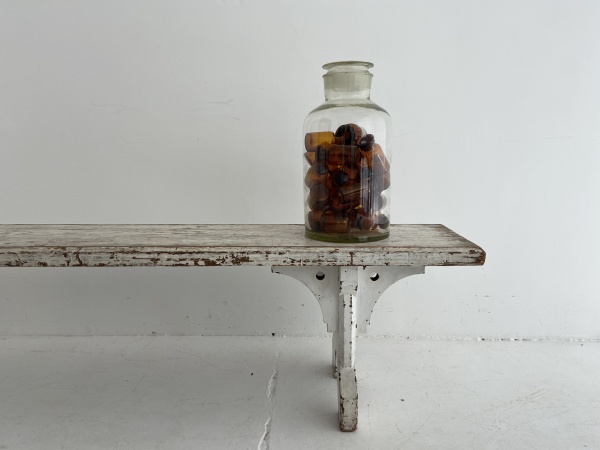 19th Gothic Style Pine Bench  image