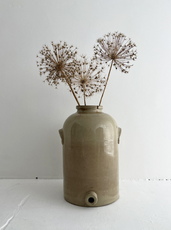 19th century French large stoneware fermentation Jar  image