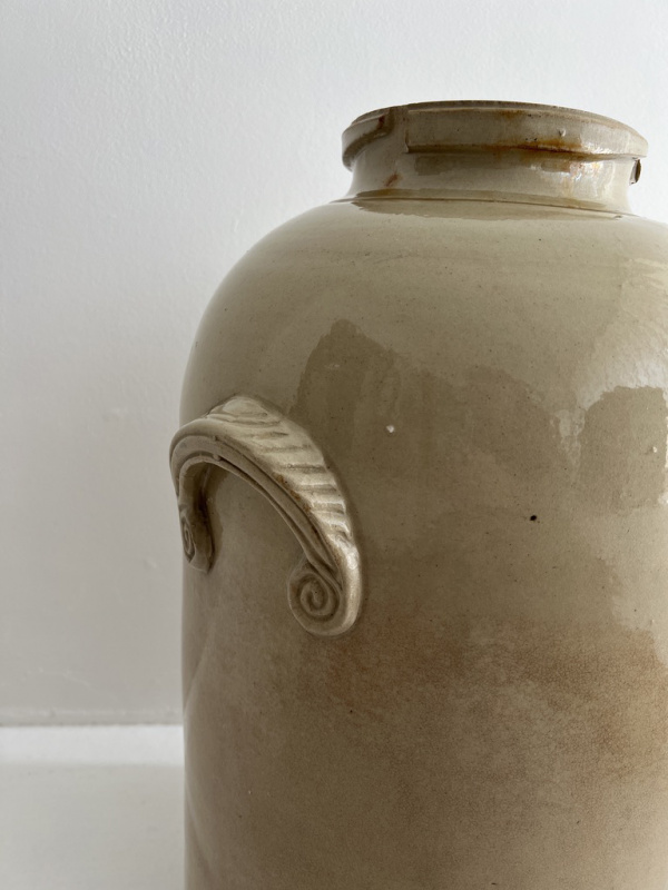 19th century French large stoneware fermentation Jar  image
