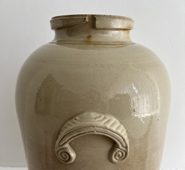19th century French large stoneware fermentation Jar  image