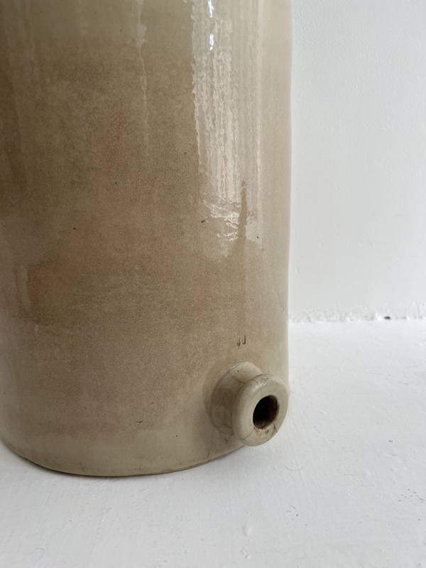 19th century French large stoneware fermentation Jar  image